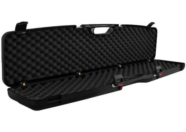 Geweerkoffer 125 cm met cijfersloten en noppenschuim zwart | Megaline