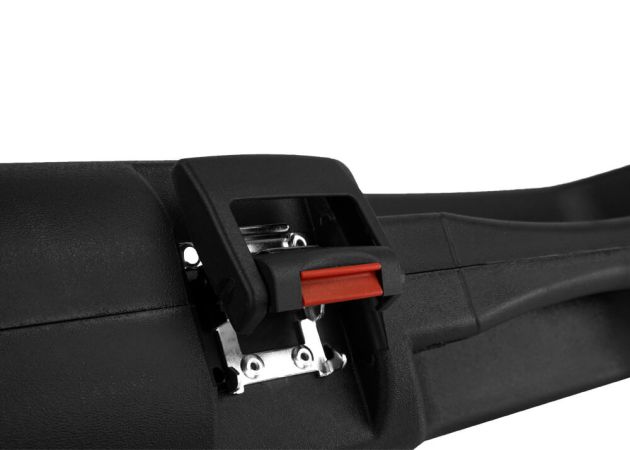 Geweerkoffer 125 cm met cijfersloten en noppenschuim zwart | Megaline