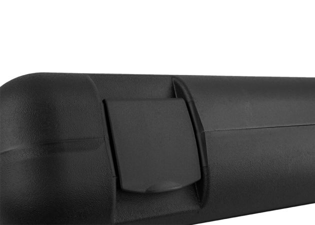 Geweerkoffer 125 cm met cijfersloten en noppenschuim zwart | Megaline