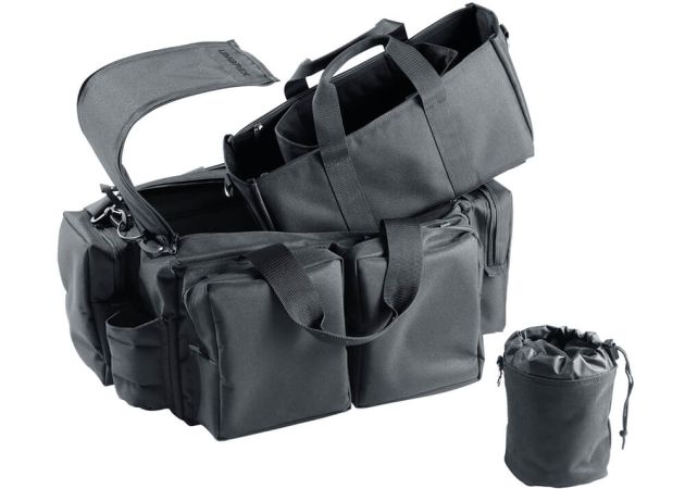 Tactische range bag met magazijnvakken en uitneembare binnentas zwart | Kersom