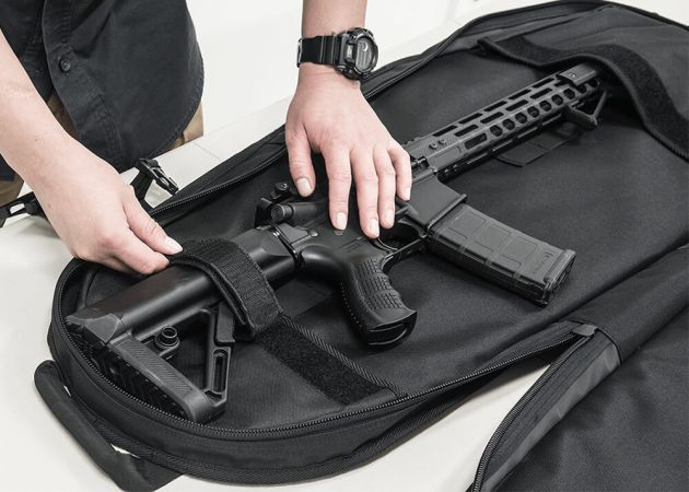 Geweerfoedraal Rugzak 87 cm met MOLLE en Snelle Toegang Zwart | UTG Responder